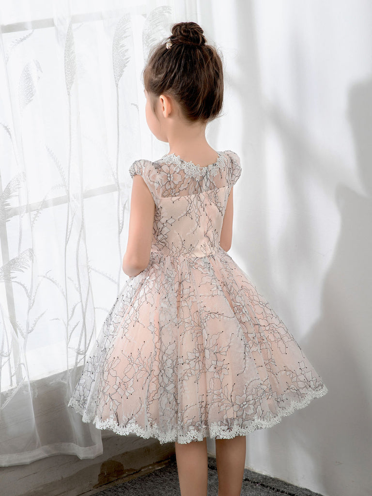 New Cute White Princess Wedding Girls Dress Tulle Bridesmaid Party Kids  Clothes | eBay